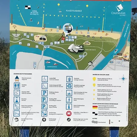 Apartament Bleu Sale - F2 Avec Balcon Courseulles-sur-Mer